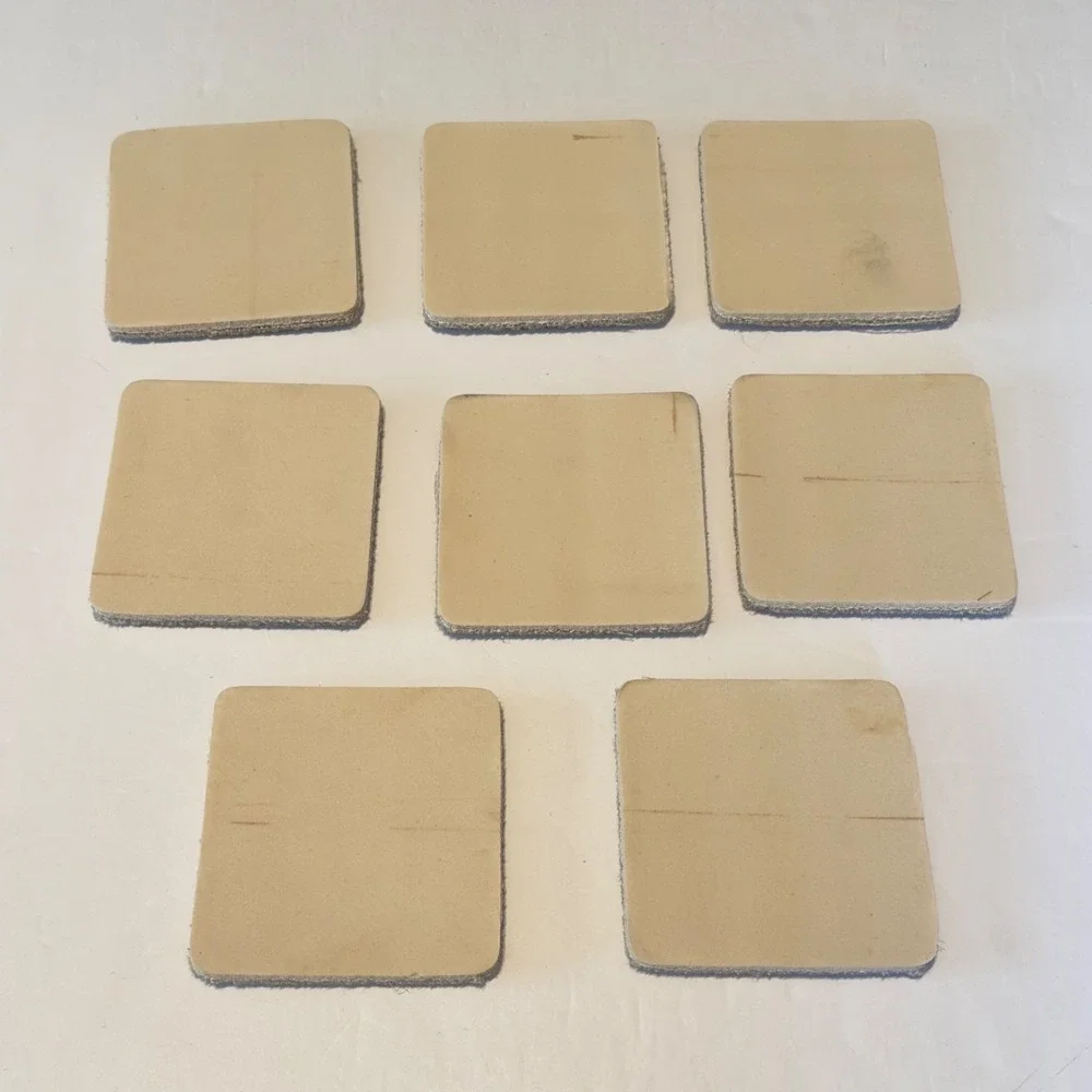 Hummingbird Carpet‎ Coasters Set of 8 Floral Tan Square 4x4 Cottagecore Chic